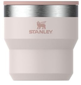 STANLEY 1913 Stay-Hot Stacking Cup 0.29L - Rose Quartz | Keeps Cold 2.5 Hours - Stacks Infinitely - Dishwasher Safe - Stainless Steel Thermal Cup