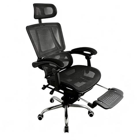 Future Warrior Ergonomischer Bürostuhl, Lendenwirbelstütze, höhenverstellbarer Chefsessel, Drehstuhl, Netzstuhl