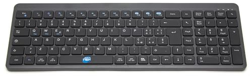 SIMPLETEK - Kit Mouse e Tastiera Wireless Silenzioso Layout ITA Dual Mode: Bluetooth e 2.4 GHz Wi-Fi, Design Low Profile e Mouse 1600 DPI