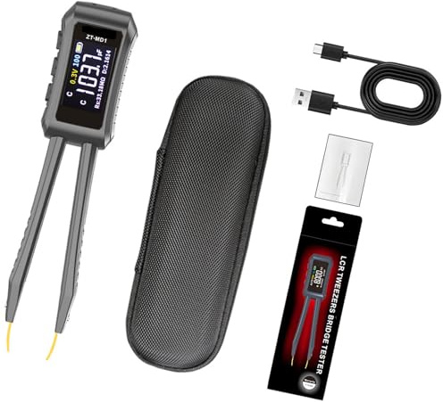 Testeur de pince à épiler numérique résistance capacité diode testeur professionnel pince à épiler avec affichage clair instrument de recherche laboratoire