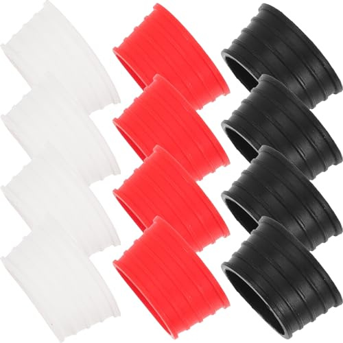 Healvian 15 Stück Tennis und Badminton Griffbänder aus Flexiblem Silikon Austauschbare Overgrips mit Feuchtigkeitsabsorption rutschfeste Schlägergriffe für Tennisschläger