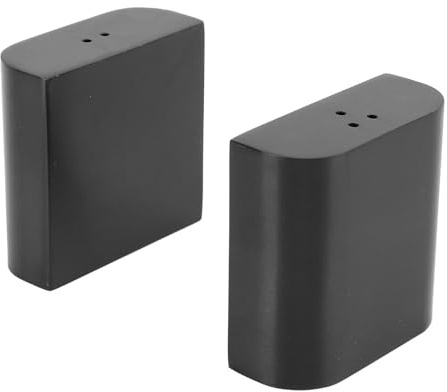 Aramox Juego de Salero y Coctelera de 2 Piezas, Coctelera de Acero Inoxidable 304, 5 X 5 X 2 Cm con Tapa Sellada para Cocina, Mesa de Comedor, Restaurante, Cocina Al Aire Libre