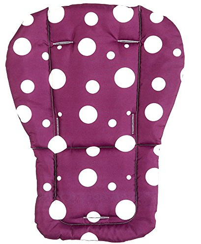 Fitzulam Cojín para cochecito de bebé, impermeable, acolchado, para niños, asiento de coche, almohadilla transpirable para cochecito de bebé, almohadilla transpirable para cochecito de bebé(morado)