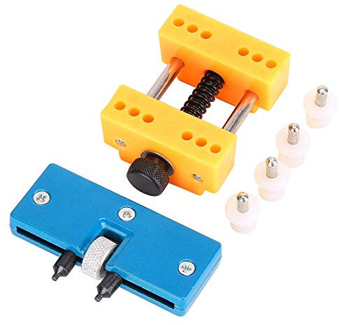 MMOBIEL Dispositivo di rimozione pannello posteriore orologio con chiave regolabile a vite e supporto per cambio batteria Sostituzione e riparazione