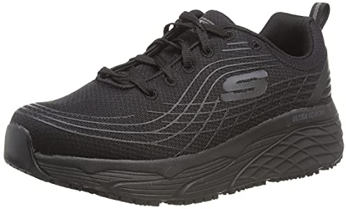 Skechers Women's Elite Sr Sneaker, Black, 6.5 UK