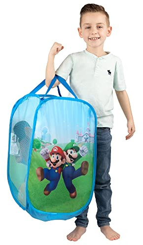 Franco Super Mario Aufbewahrungskorb für Kinderzimmer, zusammenklappbar, Einheitsgröße, Einheitsgröße