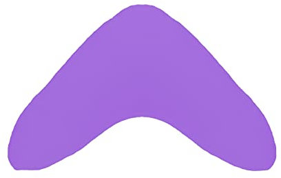 Dukal | Bezug für Bumerangkissen/Lesekissen | aus hochwertigem DOPPEL-Jersey | 100% Baumwolle | Farbe: lavendel