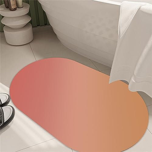 Badematte Rutschfester Badezimmerteppich Absorbierender Badteppich 40x60cm Schnell Trocknende Badezimmer Teppiche, Duschmatte Rutschfest Badvorleger Waschbar Bath Mats, Badeteppich Bad Teppich Pink