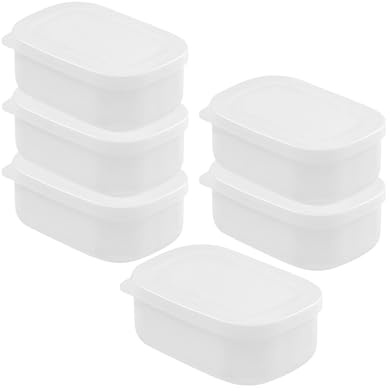 VIKY® 6er-Set Kunststoff Gefrierdosen Klein, Kleine Dosen mit Deckel Plastik, Frischhaltedosen mit Deckel Klein, Meal Prep Boxen zur Aufbewahrung von Lebensmitteln, Gefrierdosen Set BPA Frei