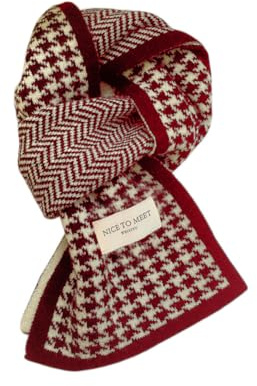CCAIPU Mujer Bufanda de Invierno, Cashmere Feel Bufanda Moda Señoras Bufandas Suave Cálido Grande Gruesa Bufanda para Mujeres Señoras (E-Rojo)