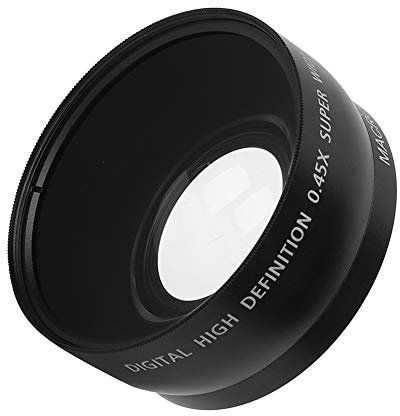 Objectif Macro Grand Angle avancé de 55 Mm, Grossissement 0,45x, Se Monte sur des Objectifs de 55 Mm de Diamètre, Filetage Avant pour Filtres, Focale Courte, Grand Angle de Vue,