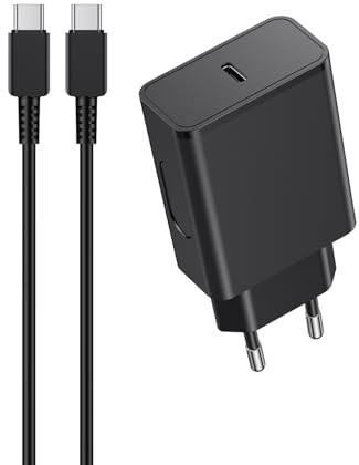 45W Cargador para Samsung Carga Rapida, Tipo C Cargador USB C con 2M Cable Compatible con Samsung Galaxy S25/S24/S23/S22/S21/S20 Ultra Plus S25+ Note 20/10/9/A73/A53/A52, Cargado Movil Rapido Enchufe