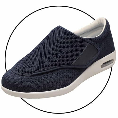 Möge Mens Shoes for Swollen Feet Mens Memory Foam Diabetic Slippers Extra Wide Comfy for Arthritis Edema Swollen Feet House Shoes for Men Breathable Sneaker