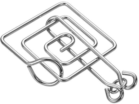 Jouet casse-tête en métal | Jeu de désenchevêtrement de test de QI de 8 pièces Iron V Unlock Interlock Game - Jouet de désenchevêtrement de test, jeu de de déverrouillage de fer,