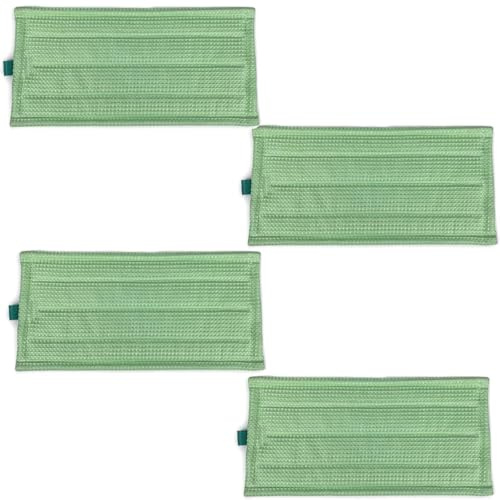 4 Stück Mopptücher, Mikrofasertuch Kompatibel mit Kobold SP600 SP600S, Vorwerk MF600 SP600, SPB100 und SP7 Staubsauger | Vorwerk MF600 SP600, SPB100 und SP7 Staubsauger