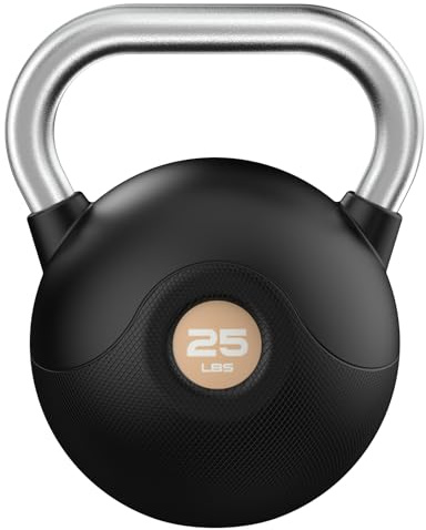 WINNOW kettlebells Set di pesi per l'allenamento della forza con impugnatura antiscivolo per l'allenamento di tutto il corpo, palestra domestica (25lb Orange)
