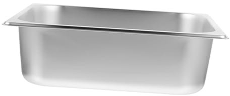 Cabilock Bandeja Resistente de Acero Inoxidable para Servir para Tipo Bufé Y Almacenamiento de Alimentos