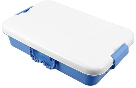 Kisangel Portable Plastic Sandbox Lid Covered Box for Boys and Girls Outdoor Plaything Craft Storage Tray