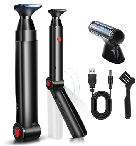 Back Shavers for Men, FERRISA Electric Razor for Man Wet or Dry Hair Trimmer Men, Body Groomer Kit with 2 Shock Absorber Flex Heads