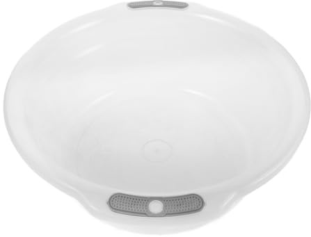 Gogogmee Bassine avec Poignées Doubles Ronde en Plastique Transparente Facile à Saisir Lavage des Mains Linge la Maison