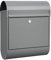 ME-FA MEFA Briefkasten Ruby 866 mit Zeitungsrolle (Farbe weiß, mit Sicherheitsschloss, Größe 450x350x150 mm) 866510DE, grau