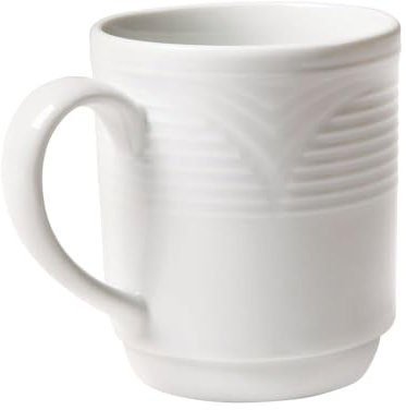 HENDI Tazza Mug, tazza per la colazione, per caffè, tè e latte, smalto di qualità, 220ml, porcellana bianca