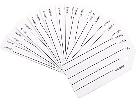 10Pack Name ID Card Blank Fit for Luggage Tags By Ovener