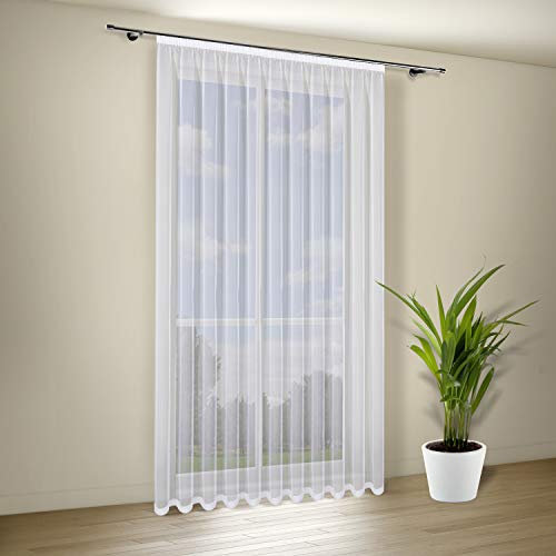 Happy Home Products Rollo Milena transparent in weiß (BxH) 300x245 cm