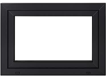 Framex Premium Kunststofffenster - Kellerfenster Weiß/Anthrazit BxH 700 x 400 mm - Garagenfenster/Gartenhaus Fenster BxH 70 x 40 cm 2- fach Verglast - Din Rechts-Funktion Dreh Kipp Fenster