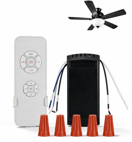 Kit di Telecomando Universale per Ventilatore da Soffitto, 220V Wireless Ventilatore Lampada Telecomando Kit, con 3 Impostazioni di velocità e Controllo della Luce, per Casa, Ufficio, Hotel