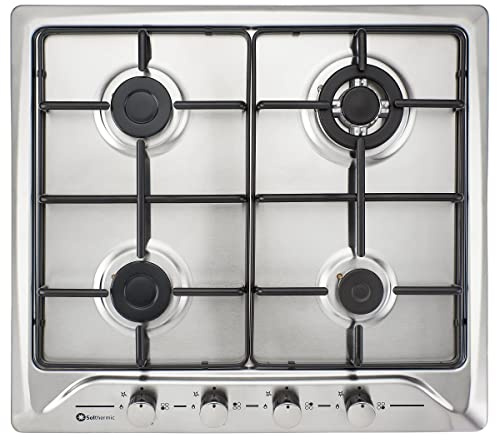 SOLTHERMIC B640I PLACA GAS ACERO INOXIDABLE/ANCHO 60 CM / 4 FUEGOS CON ENCENDIDO AUTOMÁTICO/GAS BUTANO Y GAS PROPANO