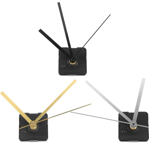 jojofuny 3 Sätze Uhrwerk für Wanduhr, Quarzuhrwerk-Set Uhrziffern-Set Quarz Uhrwerk DIY Ersatzteile FüR Wanduhr Mit Zeiger Für DIY Uhrenreparaturteile