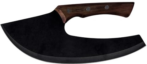 Tramontina - Couteau à pizza et viande Viking Black 27cm. 1pc Inox et bois.