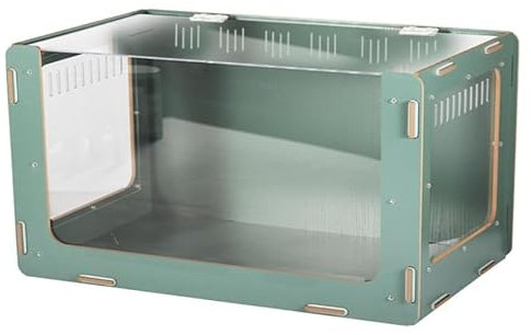 Hamsterkäfig,Kleintierhaus mit Regal und Leiter,Design der oberen Schaltertür,Acryl-Zuchtbox für Stall für Zwerghamster,Meerschweinchen,Chinchilla,Kaninchen