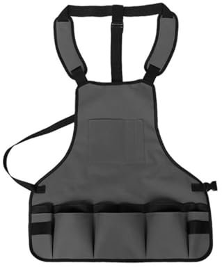 YMYGCC Polyester Garden Tool Apron Garden Workwear Multi-functional Polyester Garden Tool Apron Garden Work Clothes Multi-pocket