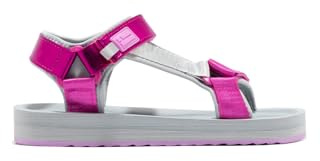 D.Franklin Sandalias Deportivas Mujer Forest Neo Strips Fucsia - Sandalias deportivas planas cómodas para verano - Talla (39)