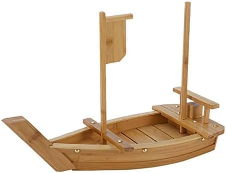 Wooden Sushi Boat Japanese Sashimi Serving Tray, Detachable Sushi Boat Plate For Sushi Restaurant Or Home, 6 Sizes Food Display Platter, 70cm