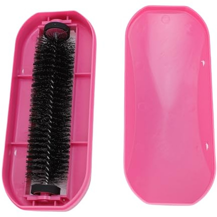 Dioche Spazzola per Spazzare le Briciole Portatile Riutilizzabile Raccoglitore di Detriti Lavabile Cattura in Modo Efficiente di Animali Domestici, Pelucchi, Sporco Biancheria Letto, (Rosa rossa)