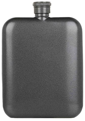 Mini Fiaschetta In Acciaio Inossidabile 304, Pentola Quadrata Addensata For Vino Da 6 Once, Bottiglia Da Viaggio Portatile For Acqua, Bicchieri, Liquore, Whisky, Bicchieri(Grey)