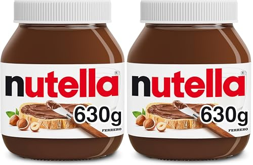 Nutella Hazelnut Spread with Cocoa, 630g (Pack of 2)