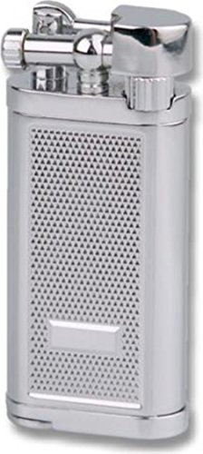 Jean Claude Pfeifenfeuerzeug Oldie von simoneto/Chrom Diacut/Stopfer/Gravurfeld/Etui