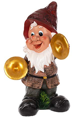 Birendy Trädgårdstomte kapell stora handmålade söta figurer, dvärg, trädgårdsdekoration, tomte (bassäng-16111-4)