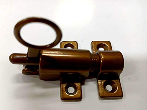 Cricchetto per sopraluci in ottone bronzato con incontro a filo