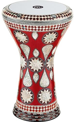 Meinl Percussion Artisan Series Doumbek - Large Handdrum - Synthetic Head - Diameter 8.75 Inches - Aluminum, Mosaic Imperial (AEED2)