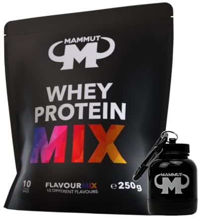 250 g Mammut Whey Protein Eiweißshake - Set (Mix-Beutel + Powderbank)