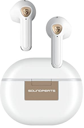SoundPEATS Air3 Deluxe HS Auriculares Inalámbricos con Certificación de Hi-Res Audio y Códec LDAC, Auriculares Bluetooth 5.2 con 4 Mic y ENC para Llamadas, Controlador de 14,2 mm, Control de App