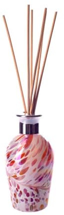 Amelia Art Glass Reed Diffuser Dome - Pink, Peach & White