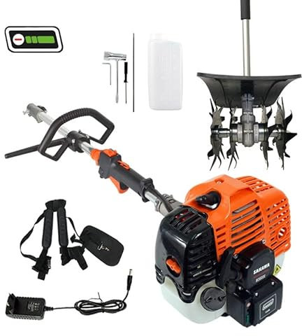 SAKAWA Motozappa Avviamento Elettrico Multifunzione 52,7cc