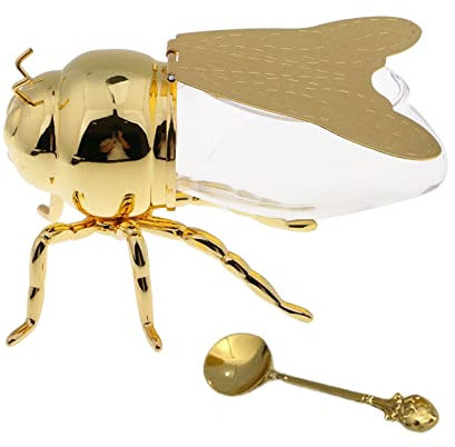 perfk Exquisiter Bienen, Dekor-Ornament, Neuheit, Dekoration, Aufbewahrungstopf, Honigbehälter, Honigglas für das Abendessen, zum