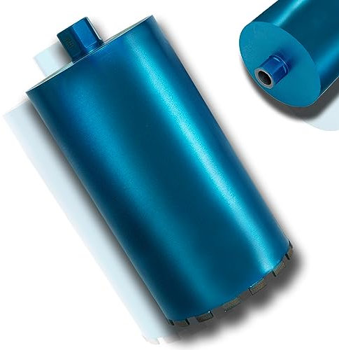 HBKEEN 8 Wet Diamond Core Drill Bits for Concrete with Rebar, Brick, Block, Masonry, 15 Drilling Depth, 1-1/4-7 Thread, Laser-Welded Segments for Construction & DIY Home Renovation